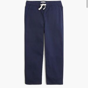 NEW J.Crew Kids Crewcuts Boys Pull-on Chino Pants Navy Blue 7